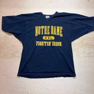 Vintage 90s Danaggers Notre Dame Fighting Irish XXL Logo Jersey TShirt USA Sz XL